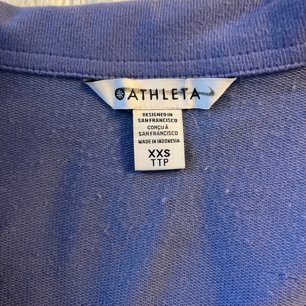 Athleta Pullover Cropped Collared Top - image 5